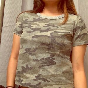 Camo crop top